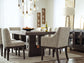 Burkhaus Dining Table and 8 Chairs Rent Wise Rent To Own Jacksonville, Florida