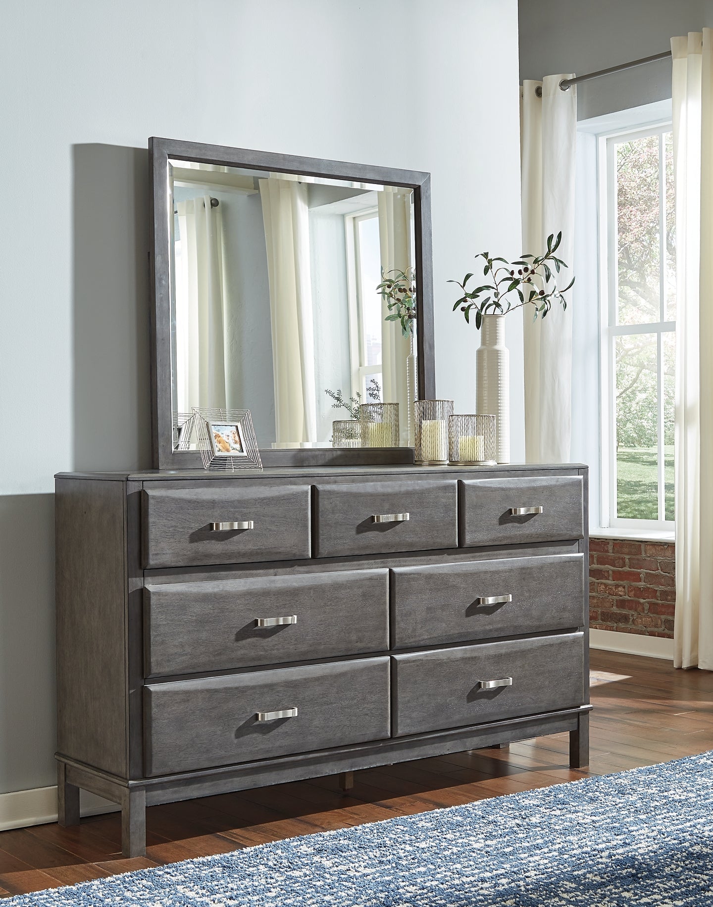 Caitbrook Dresser and Mirror Rent Wise Rent To Own Jacksonville, Florida