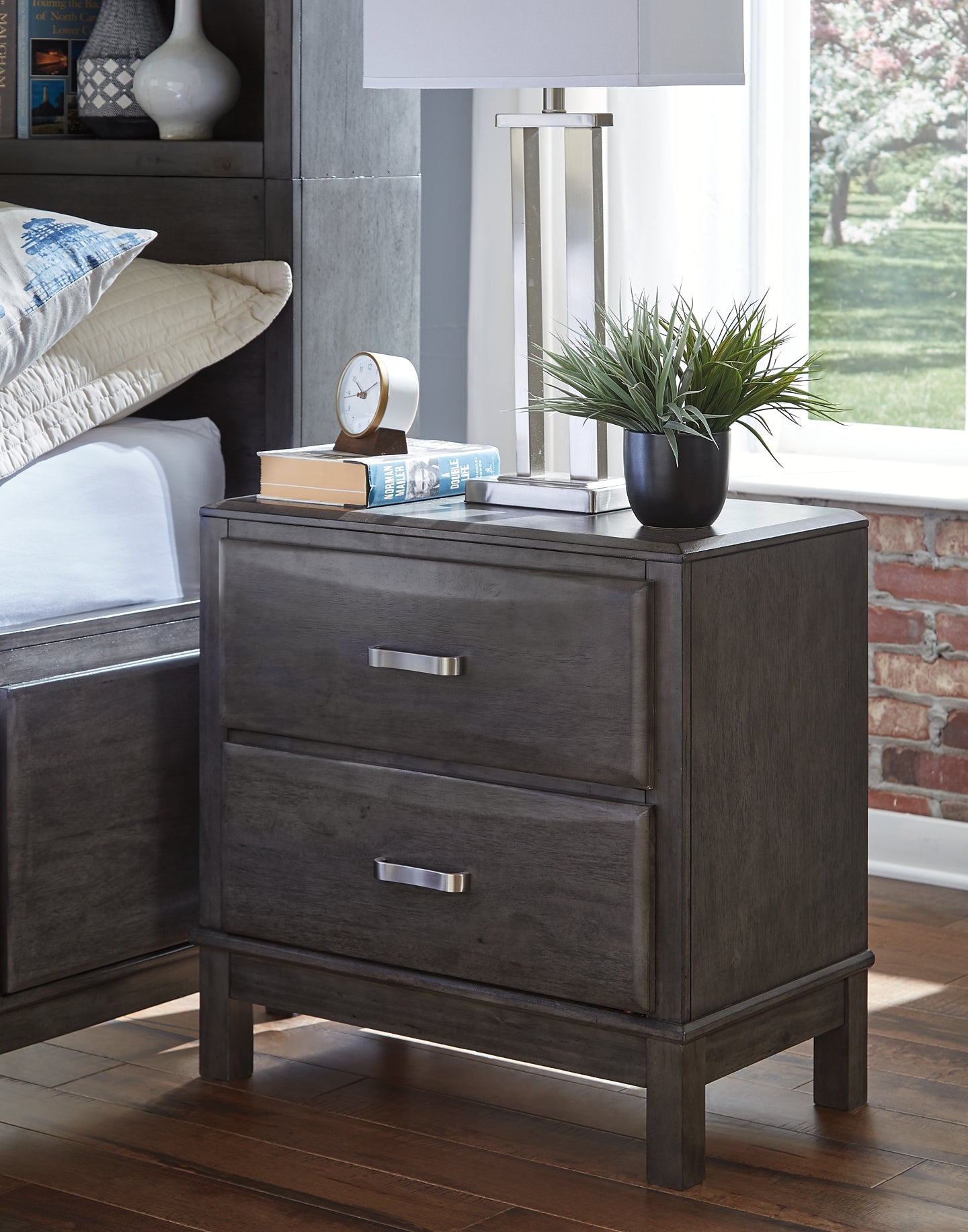 Caitbrook Two Drawer Night Stand Rent Wise Rent To Own Jacksonville, Florida