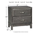 Caitbrook Two Drawer Night Stand Rent Wise Rent To Own Jacksonville, Florida