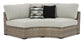 Calworth 5-Piece Outdoor Sectional with Ottoman Rent Wise Rent To Own Jacksonville, Florida