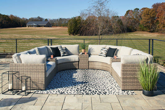 Calworth 9-Piece Outdoor Sectional Rent Wise Rent To Own Jacksonville, Florida