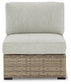 Calworth Armless Chair w/Cushion (2/CN) Rent Wise Rent To Own Jacksonville, Florida