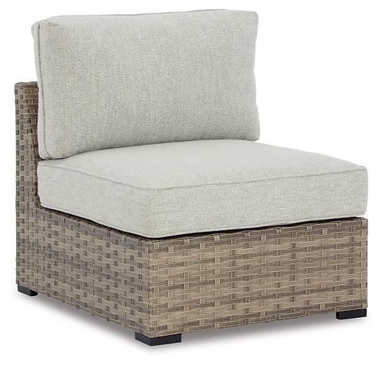 Calworth Armless Chair w/Cushion (2/CN) Rent Wise Rent To Own Jacksonville, Florida