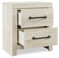 Cambeck King Panel Bed with 2 Storage Drawers with Mirrored Dresser and Nightstand Rent Wise Rent To Own Jacksonville, Florida