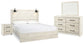 Cambeck King Panel Bed with Mirrored Dresser and Nightstand Rent Wise Rent To Own Jacksonville, Florida