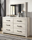 Cambeck Twin Panel Bed with 4 Storage Drawers with Mirrored Dresser Rent Wise Rent To Own Jacksonville, Florida