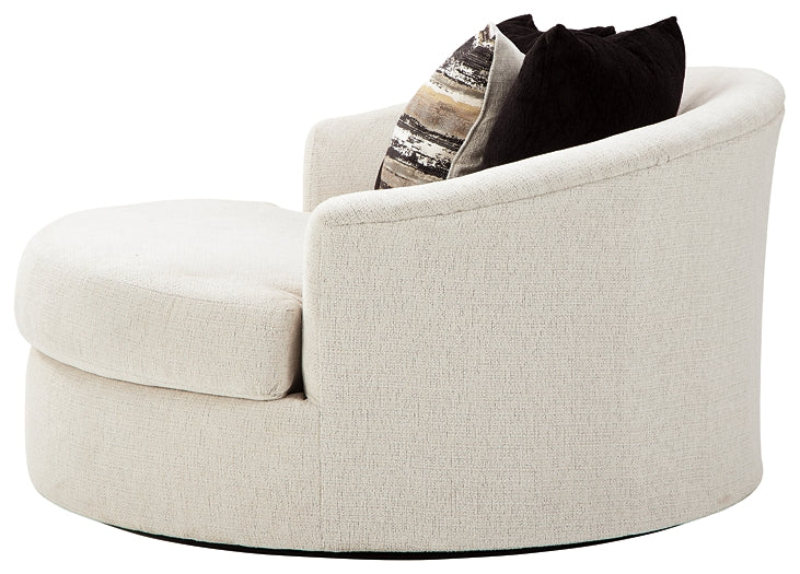 Cambri Oversized Round Swivel Chair Rent Wise Rent To Own Jacksonville, Florida
