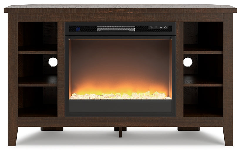 Camiburg Corner TV Stand with Electric Fireplace Rent Wise Rent To Own Jacksonville, Florida