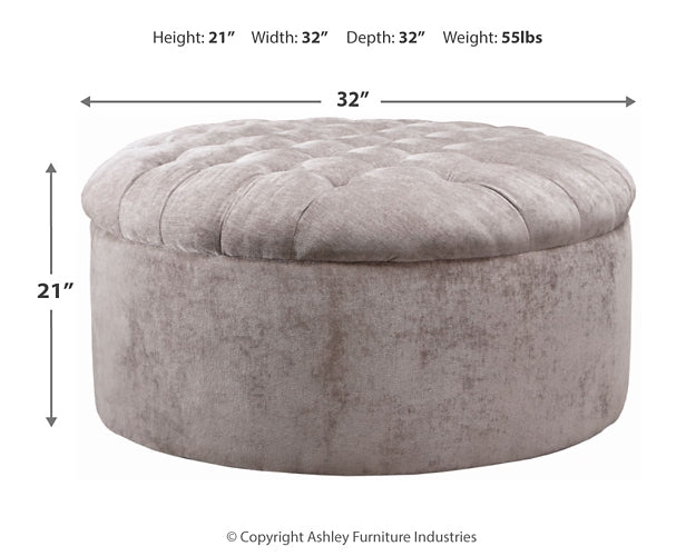 Carnaby Oversized Accent Ottoman Rent Wise Rent To Own Jacksonville, Florida
