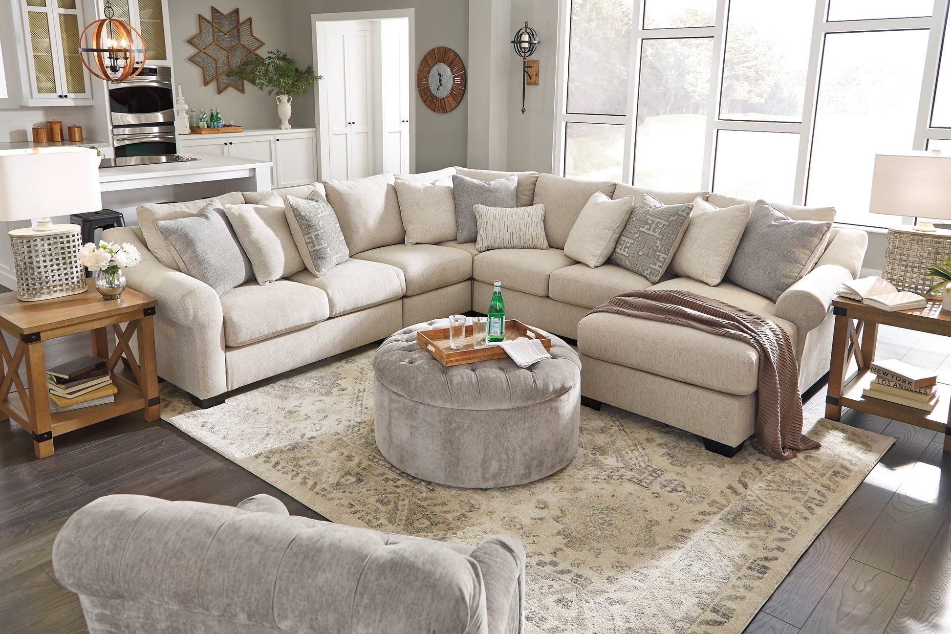 Carnaby Oversized Accent Ottoman Rent Wise Rent To Own Jacksonville, Florida