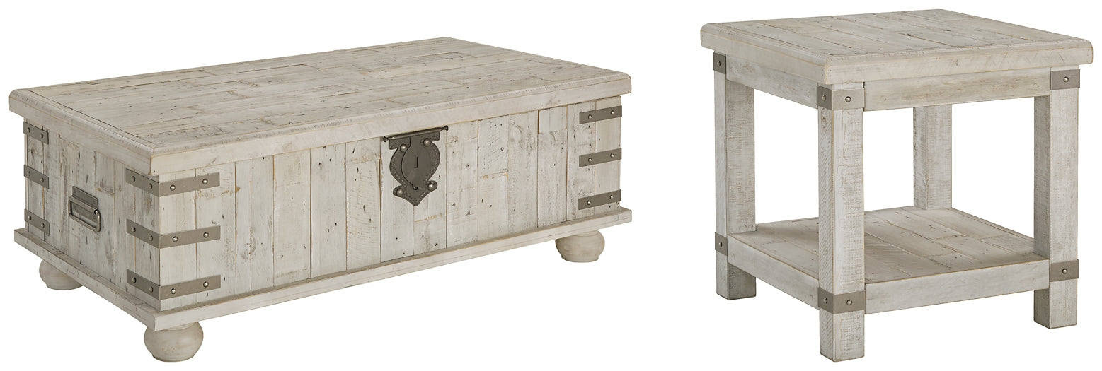 Carynhurst Coffee Table with 1 End Table Rent Wise Rent To Own Jacksonville, Florida