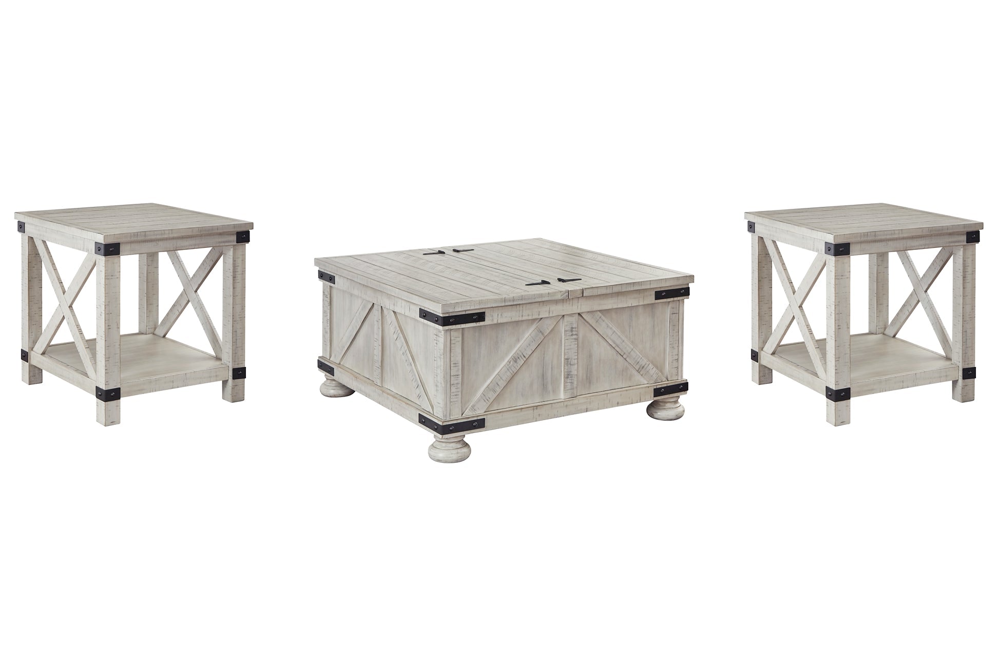 Carynhurst Coffee Table with 2 End Tables Rent Wise Rent To Own Jacksonville, Florida