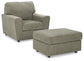 Cascilla Chair and Ottoman Rent Wise Rent To Own Jacksonville, Florida