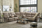 Cavalcade 3-Piece Power Reclining Sectional Rent Wise Rent To Own Jacksonville, Florida