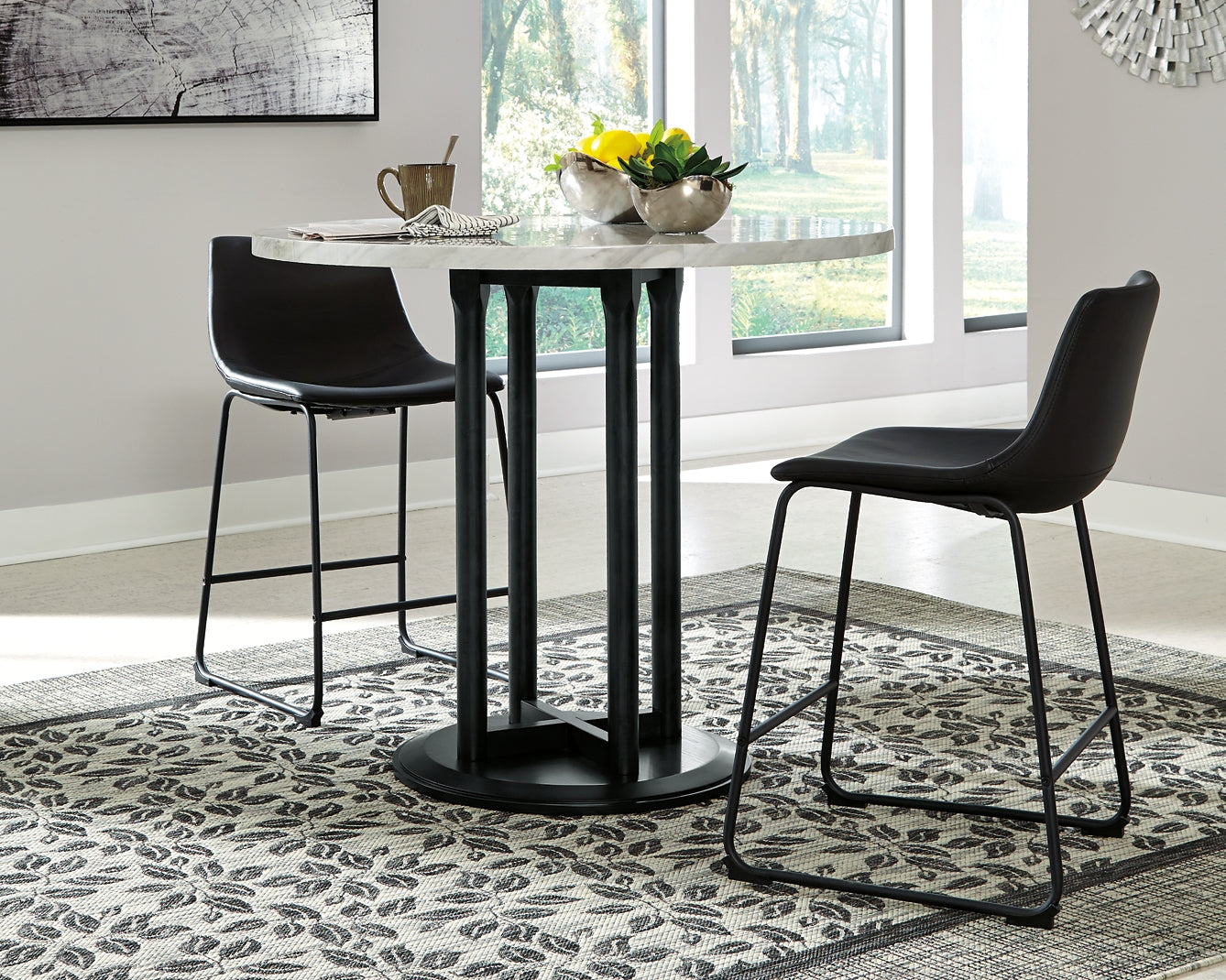 Centiar Counter Height Dining Table and 2 Barstools Rent Wise Rent To Own Jacksonville, Florida