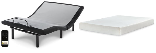 Chime 8 Inch Memory Foam Mattress with Adjustable Base Rent Wise Rent To Own Jacksonville, Florida