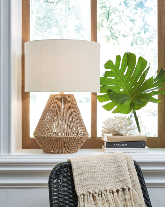 Clayman Paper Table Lamp (1/CN) Rent Wise Rent To Own Jacksonville, Florida
