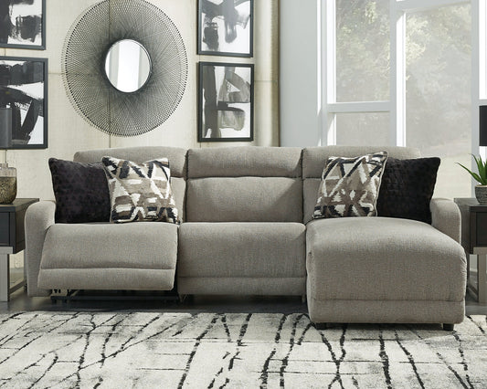 Colleyville 3-Piece Power Reclining Sectional with Chaise Rent Wise Rent To Own Jacksonville, Florida