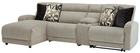 Colleyville 4-Piece Power Reclining Sectional with Chaise Rent Wise Rent To Own Jacksonville, Florida