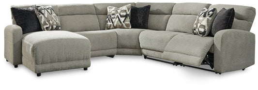 Colleyville 5-Piece Power Reclining Sectional with Chaise Rent Wise Rent To Own Jacksonville, Florida