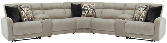 Colleyville 7-Piece Power Reclining Sectional Rent Wise Rent To Own Jacksonville, Florida