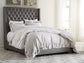 Coralayne Queen Upholstered Bed with Mirrored Dresser and Chest Rent Wise Rent To Own Jacksonville, Florida