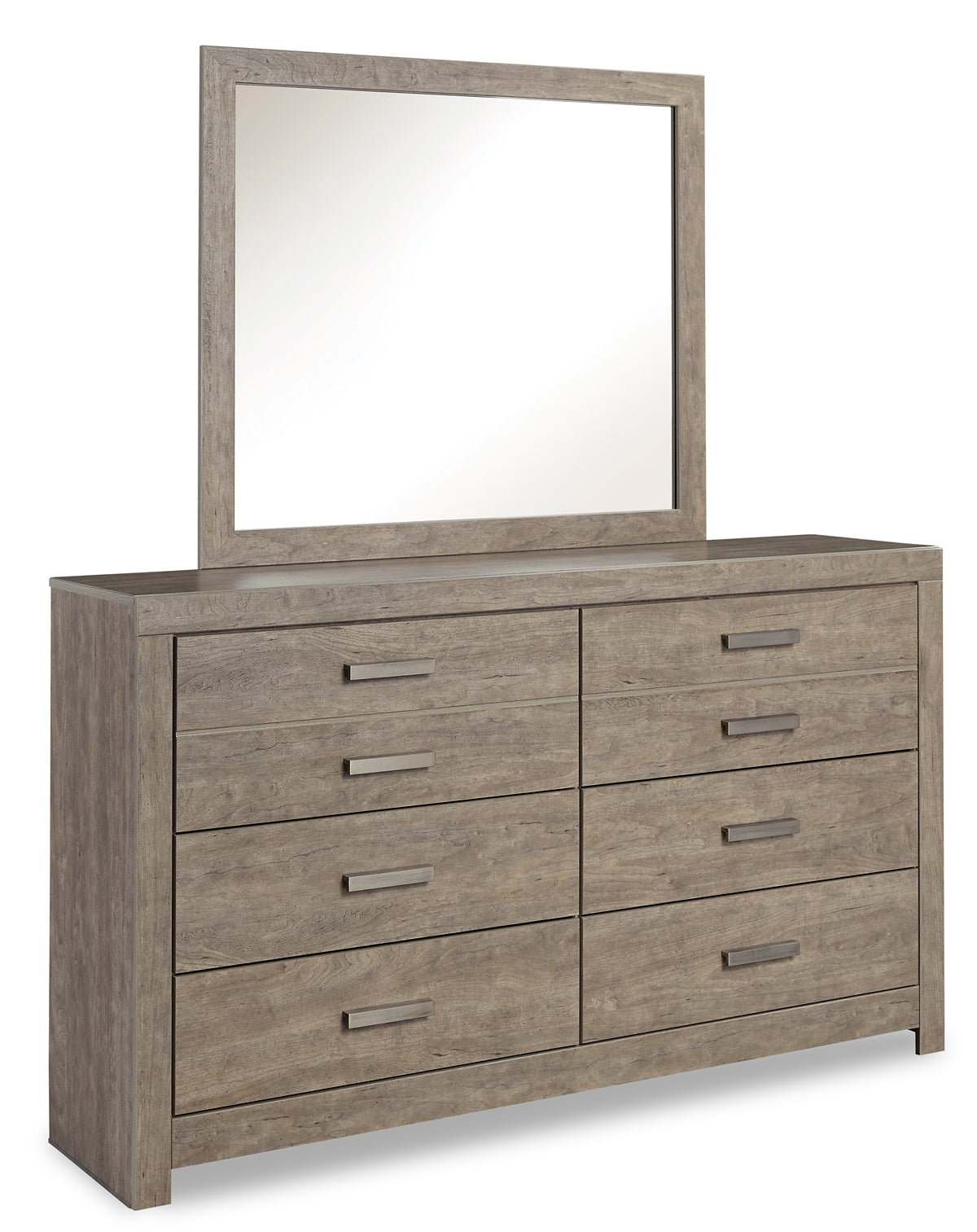 Culverbach Full Panel Bed with Mirrored Dresser Rent Wise Rent To Own Jacksonville, Florida