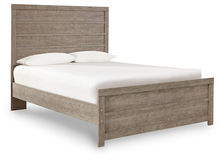 Culverbach Full Panel Bed with Mirrored Dresser Rent Wise Rent To Own Jacksonville, Florida