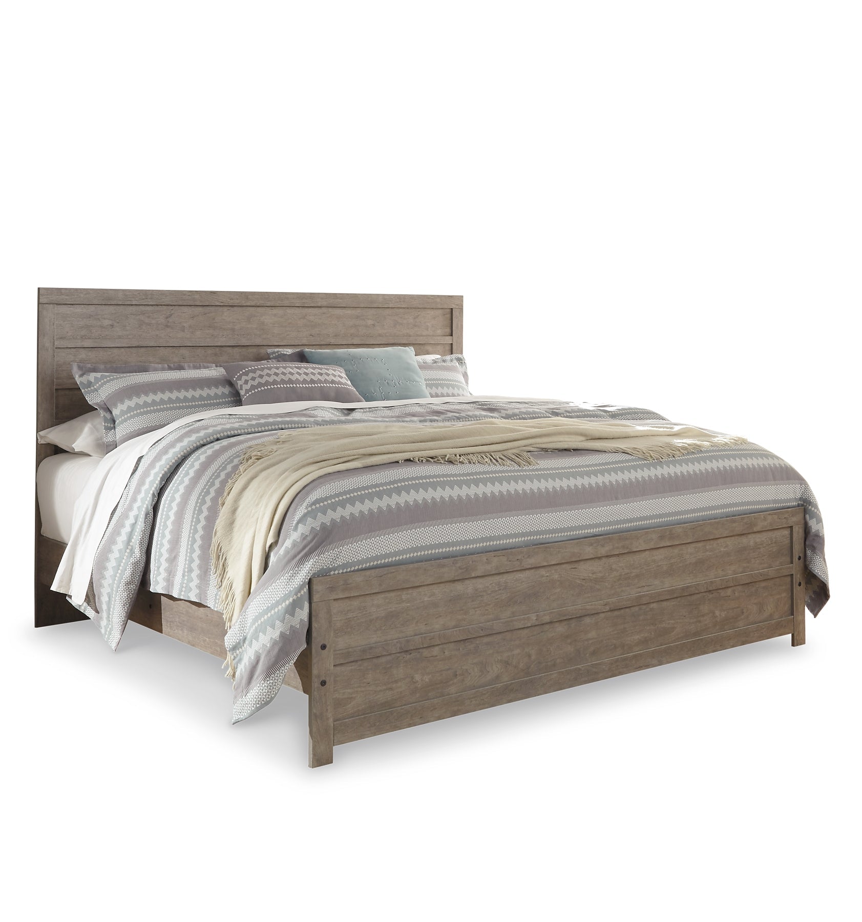 Culverbach King Panel Bed with Mirrored Dresser Rent Wise Rent To Own Jacksonville, Florida