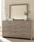 Culverbach Queen Panel Bed with Mirrored Dresser, Chest and Nightstand Rent Wise Rent To Own Jacksonville, Florida