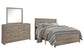 Culverbach Queen Panel Bed with Mirrored Dresser Rent Wise Rent To Own Jacksonville, Florida