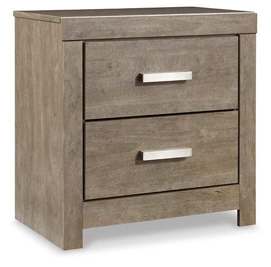 Culverbach Queen Panel Bed with Mirrored Dresser and 2 Nightstands Rent Wise Rent To Own Jacksonville, Florida
