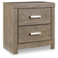 Culverbach Queen Panel Bed with Mirrored Dresser and 2 Nightstands Rent Wise Rent To Own Jacksonville, Florida