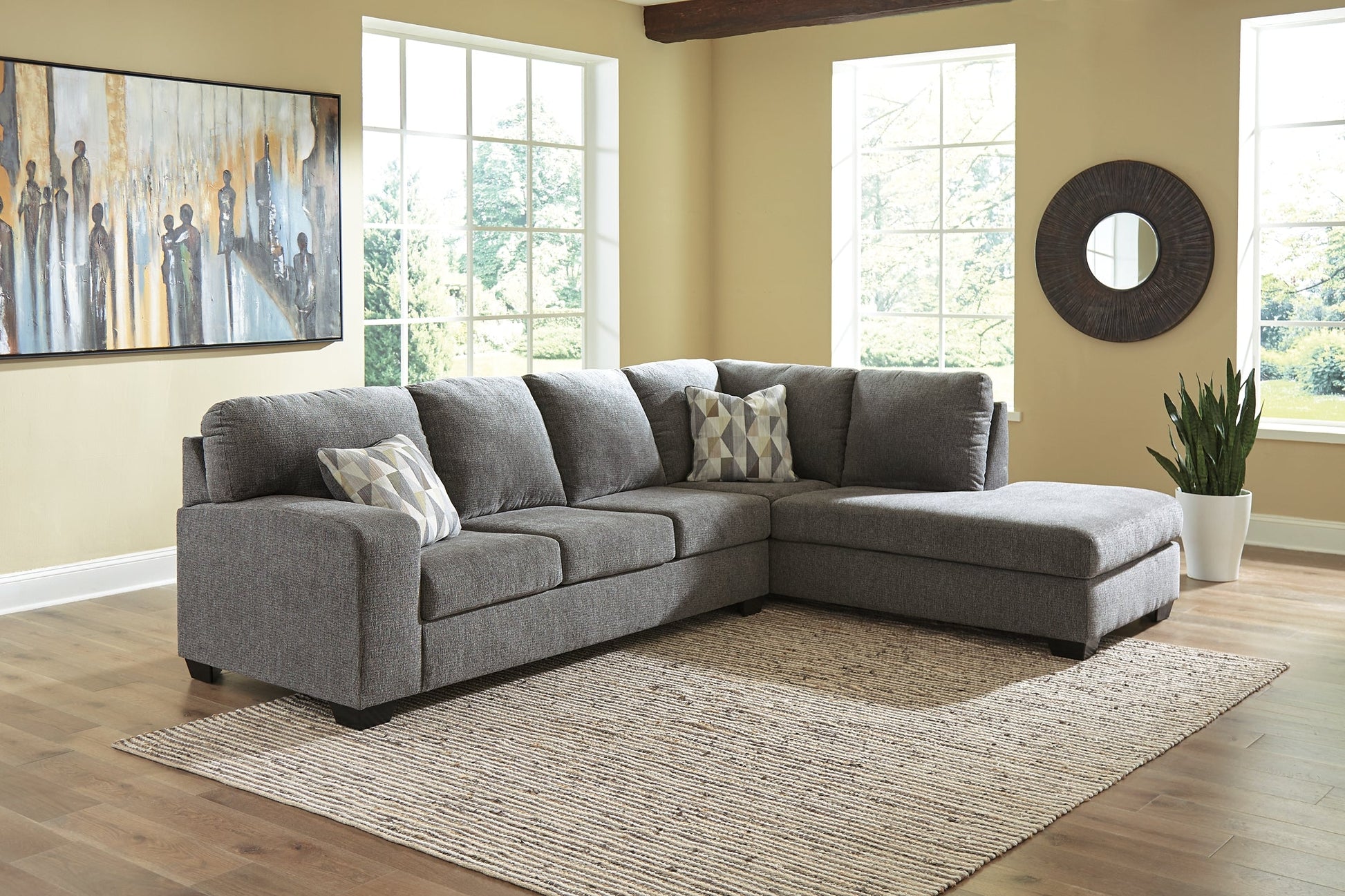 Dalhart 2-Piece Sectional with Chaise Rent Wise Rent To Own Jacksonville, Florida