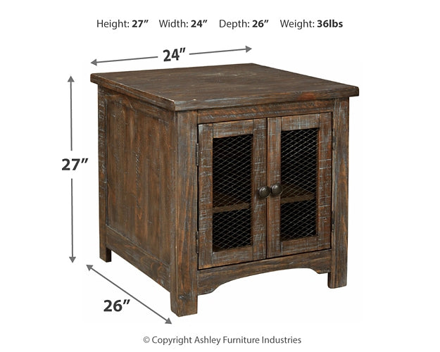 Danell Ridge Rectangular End Table Rent Wise Rent To Own Jacksonville, Florida