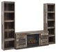 Derekson 3-Piece Entertainment Center with Electric Fireplace Rent Wise Rent To Own Jacksonville, Florida