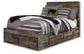 Derekson Full Panel Bed with 6 Storage Drawers with Mirrored Dresser and Chest Rent Wise Rent To Own Jacksonville, Florida