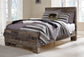 Derekson Full Panel Bed with Mirrored Dresser and Chest Rent Wise Rent To Own Jacksonville, Florida