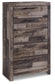 Derekson King Panel Bed with 2 Storage Drawers with Mirrored Dresser and Chest Rent Wise Rent To Own Jacksonville, Florida