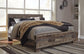 Derekson King Panel Bed with Mirrored Dresser, Chest and 2 Nightstands Rent Wise Rent To Own Jacksonville, Florida