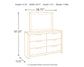 Derekson King Panel Bed with Mirrored Dresser and Nightstand Rent Wise Rent To Own Jacksonville, Florida