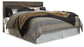 Derekson King Panel Headboard with Mirrored Dresser, Chest and 2 Nightstands Rent Wise Rent To Own Jacksonville, Florida