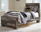 Derekson Twin Panel Bed with Mirrored Dresser and 2 Nightstands Rent Wise Rent To Own Jacksonville, Florida