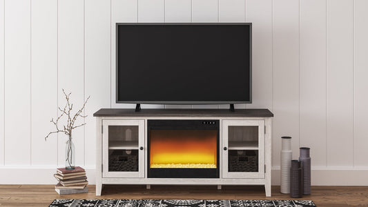 Dorrinson 60" TV Stand with Electric Fireplace Rent Wise Rent To Own Jacksonville, Florida
