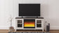 Dorrinson 60" TV Stand with Electric Fireplace Rent Wise Rent To Own Jacksonville, Florida