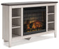 Dorrinson Corner TV Stand with Electric Fireplace Rent Wise Rent To Own Jacksonville, Florida