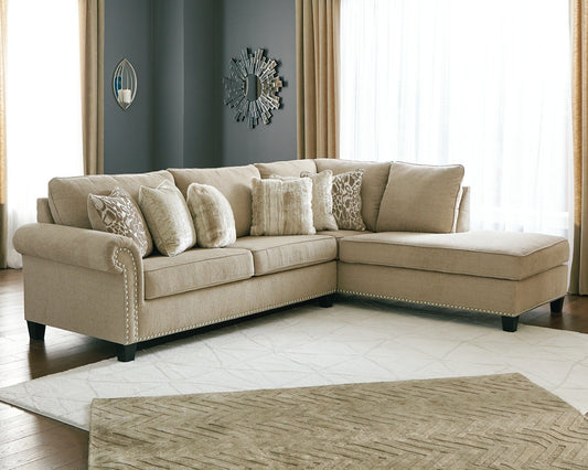 Dovemont 2-Piece Sectional with Chaise Rent Wise Rent To Own Jacksonville, Florida