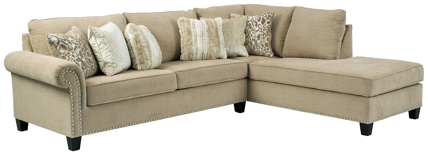 Dovemont 2-Piece Sectional with Chaise Rent Wise Rent To Own Jacksonville, Florida