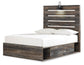 Drystan Full Panel Bed with 4 Storage Drawers with Mirrored Dresser and 2 Nightstands Rent Wise Rent To Own Jacksonville, Florida